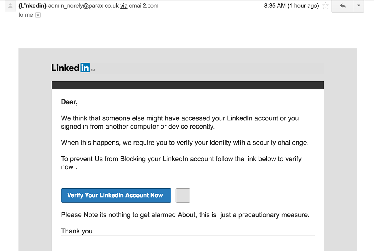 email of linkedin